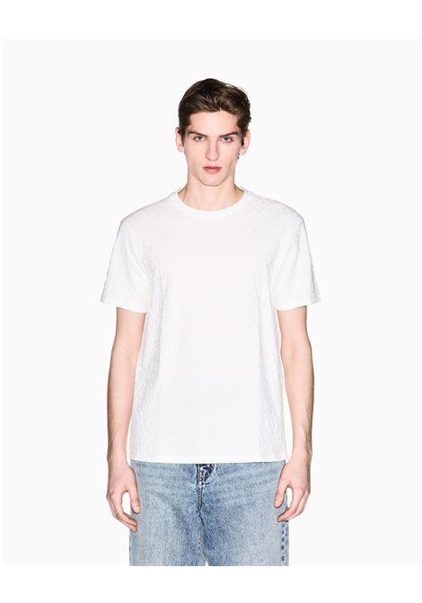 T-shirt slim fit in jacquard di cotone mercerizzato ARMANI EXCHANGE | T-shirt | XM002821 AF10337U0009